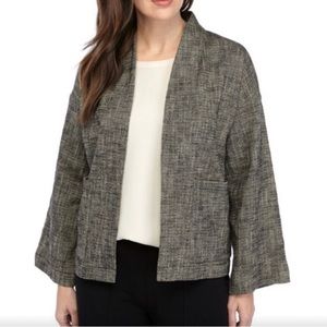 Eileen Fisher Tweed Woven Kimono Jacket XL